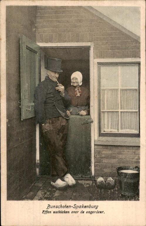 Bunschoten - Spakenburg, Verzamelen, Ansichtkaarten | Nederland, Gelopen, Utrecht, Voor 1920, Ophalen of Verzenden