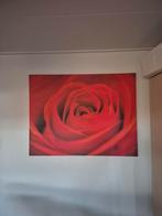 Roos op Canvas - Prachtige Wanddecoratie, Huis en Inrichting, Woonaccessoires | Schilderijen, Tekeningen en Foto's, Ophalen, Minder dan 50 cm