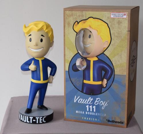 FALLOUT 4 Vault Boy 111 Charisma MEGA BOBBLEHEAD, Verzamelen, Beelden en Beeldjes, Nieuw, Overige typen, Ophalen of Verzenden
