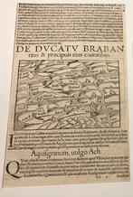 houtsnede Brabant, Sebastian Munster, 1548, Antiek en Kunst, Ophalen of Verzenden