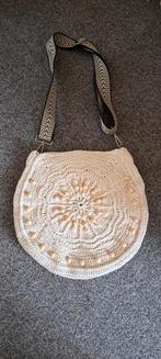 Gehaakte Handtas met Houten Details, Ophalen of Verzenden, Nieuw, Beige, Schoudertasje
