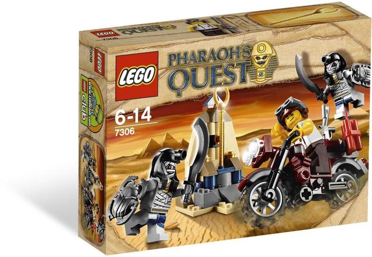 7306 - Pharaoh's Quest: Golden Staff Guardians, Kinderen en Baby's, Speelgoed | Duplo en Lego, Nieuw, Lego, Complete set, Verzenden