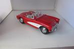 Chrevrolet Corvet cabrio 1957 1;18, Ophalen of Verzenden, Zo goed als nieuw, Auto, Bburago