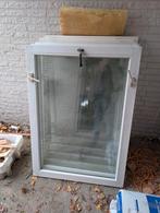 6 Hardhouten valramen met dubbelglas, Doe-het-zelf en Verbouw, Glas en Ramen, Ophalen, Gevelraam of Ruit, Gebruikt, 80 tot 120 cm