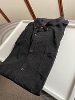 Herenoverhemd zwart rib Canda maat 3XL, Zwart, Ophalen of Verzenden, Zo goed als nieuw, Overige halswijdtes