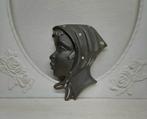 Kroon L'Ancora keramiek hoofdje, wanddecoratie jaren 60, Ophalen of Verzenden