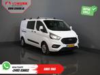 Ford Transit Custom 2.0 TDCI 130 pk L2 DC Dubbel Cabine NL A, Euro 6, 4 cilinders, Wit, Origineel Nederlands