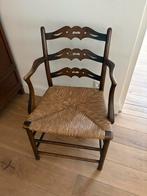 Leuk oud decoratief stoeltje met rieten zitting, Huis en Inrichting, Stoelen, Ophalen, Gebruikt, Bruin, Eén