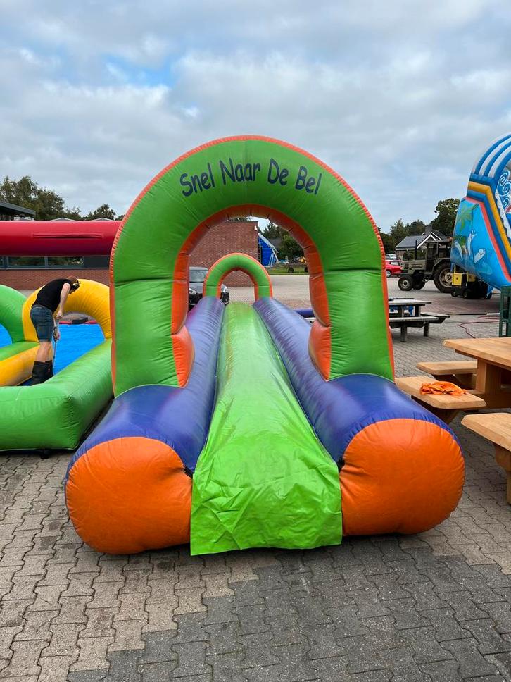 Buikglijbaan luchtkussen buikschuifbaan 15m te koop, Hobby en Vrije tijd, Feestartikelen | Verhuur, Gebruikt, Overige, Ophalen