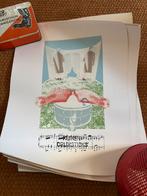 Zeefdruk tegen de bio industrie., Antiek en Kunst, Ophalen of Verzenden