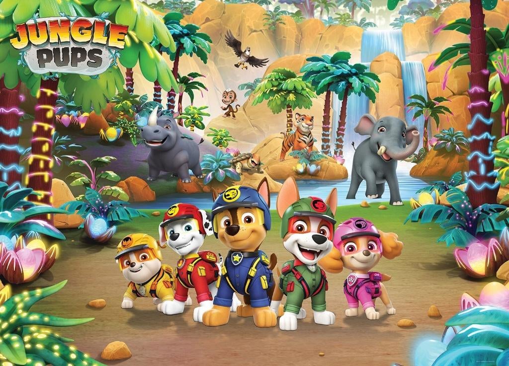 Paw Patrol behang Jungle Pups fotobehang * Muurdeco4kids, Verzenden, Nieuw, Wanddecoratie