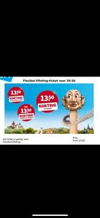 Goedkoop Efteling ticket, Tickets en Kaartjes, Eén persoon, Overige soorten, Pretpark