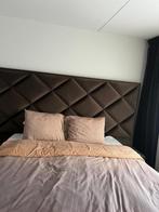 Bedbord 160x260 - Stijlvol en comfortabel!, Huis en Inrichting, Slaapkamer | Bedden, Ophalen, Bruin, Tweepersoons, Zo goed als nieuw