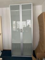 IKEA Pax kast met glazen deuren en schoenenrek, Ophalen, Gebruikt, 100 tot 150 cm, 200 cm of meer