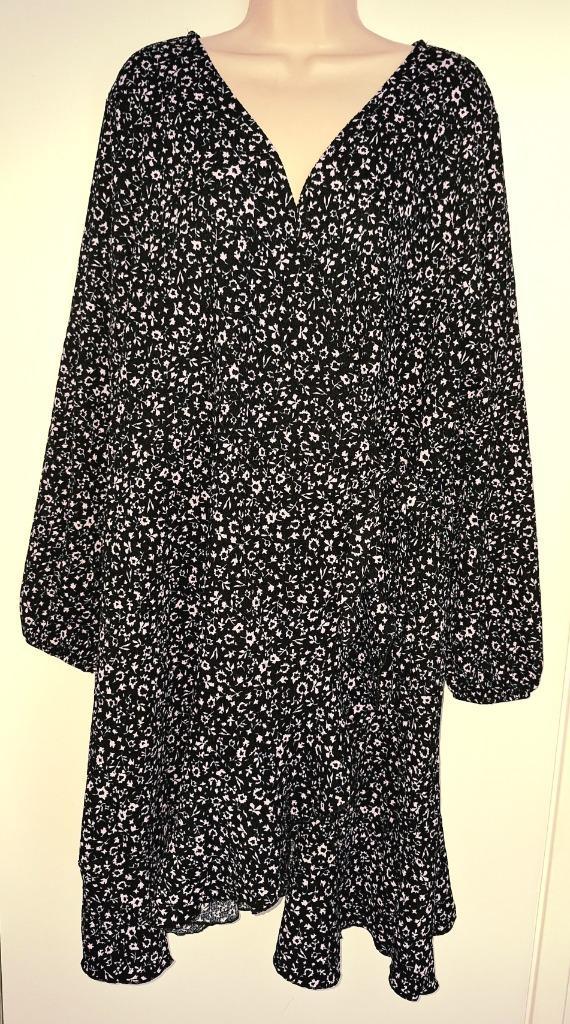 MS Mode jurk maat XXL (50/52), Kleding | Dames, Grote Maten, Zo goed als nieuw, Jurk, Zwart, Ophalen of Verzenden