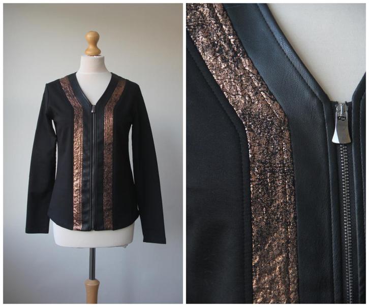 Maicazz - NIEUW / heel mooi vest / zwart koper / maat S, Kleding | Dames, Truien en Vesten, Nieuw, Maat 36 (S), Zwart, Verzenden