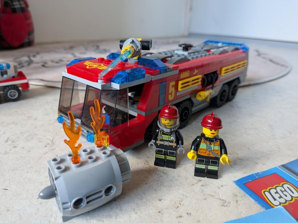 Lego City 60061 Luchthaven Brandweerwagen, Verzenden, Zo goed als nieuw, Complete set, Lego