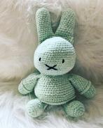 Nijntje nieuw handgemaakt zachte knuffel groen, Ophalen of Verzenden, Nieuw, Konijn