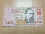Uruguay - 2000 Nuevos Pesos - Juan Manuel Blanes, Ophalen of Verzenden, Zuid-Amerika