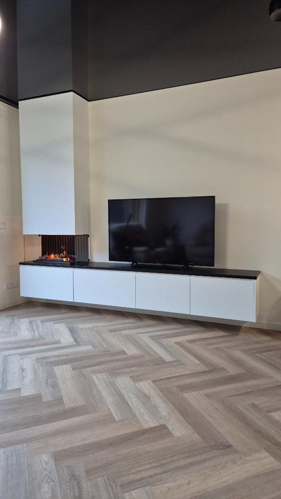 Zwevend tv meubel met Dimplex Opti-myst 600 LED, Huis en Inrichting, Haarden, Nieuw, Elektrische haard, Ophalen
