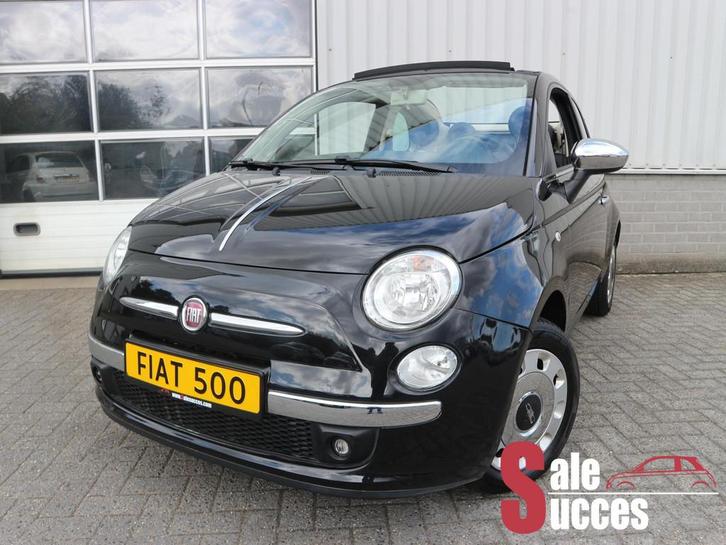 Fiat 500C 1.2 Lounge Zwart/Zwart, Auto's, Fiat, Bedrijf, Te koop, 500C, ABS, Airbags, Airconditioning, Alarm, Centrale vergrendeling