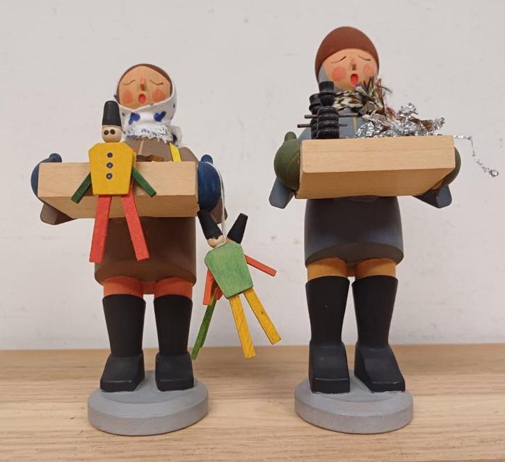 Vintage houten Erzgebirge Striezelkinder, Antiek en Kunst, Antiek | Speelgoed, Ophalen of Verzenden