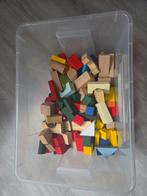 Grote bak houten blokken, Kinderen en Baby's, Speelgoed | Bouwstenen, Ophalen