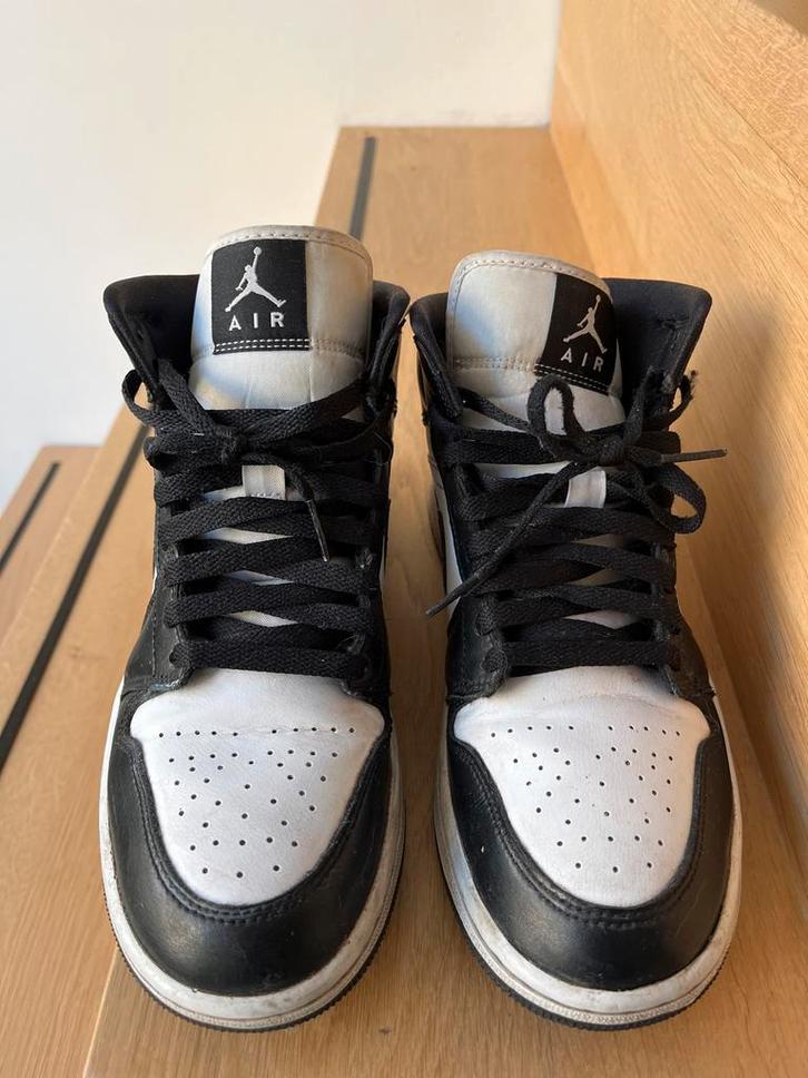 Nike Air Jordan 1 - Zwart/Wit Maat 41, Kleding | Dames, Schoenen, Gedragen, Zwart, Ophalen of Verzenden