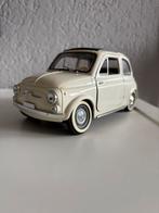 Solido Fiat 500 1960 1:16 Creme, Ophalen of Verzenden, Zo goed als nieuw, Auto