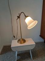 Antieke koperen tafellamp, Ophalen, Zo goed als nieuw