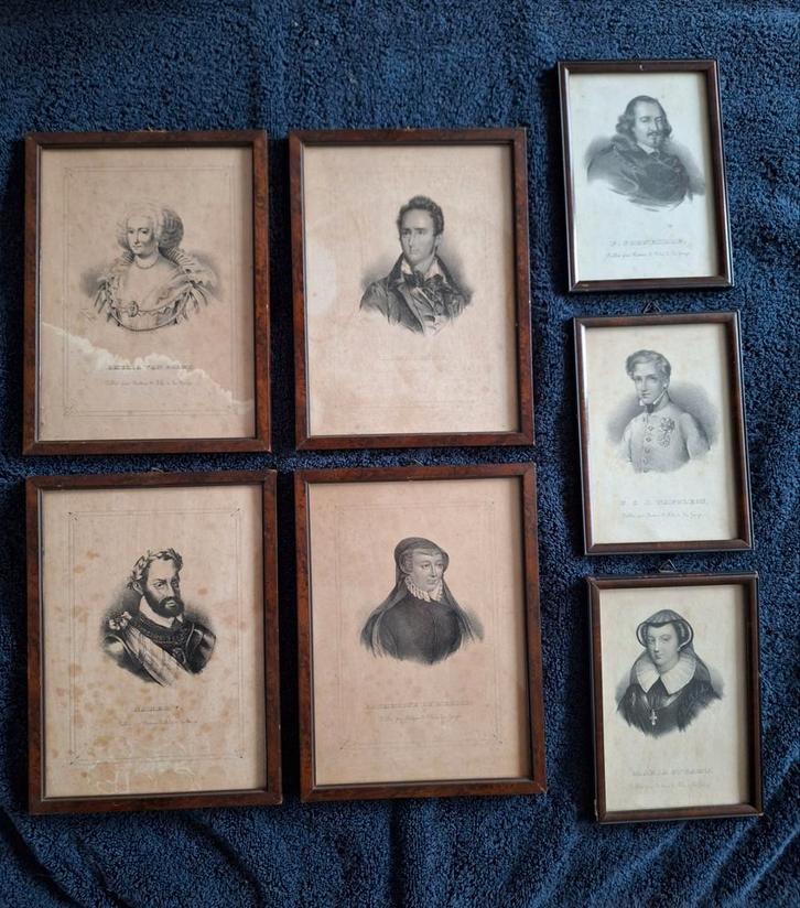 Historische Prenten in Lijst Soetens en Fils  1830, Antiek en Kunst, Kunst | Etsen en Gravures, Ophalen of Verzenden