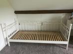 Mooi wit meidenbed van 90x200 m., Ophalen, Gebruikt, 180 cm of meer, 85 tot 100 cm