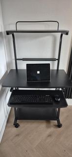 Bureau meer laags zwart, Ophalen, Zo goed als nieuw, 70 tot 120 cm