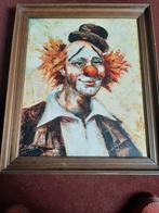 Clown acryl op doek, Antiek en Kunst, Kunst | Schilderijen | Klassiek, Ophalen