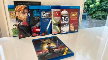 Star Wars - Clone wars 1 tm 6 & film beschikbaar voor biedingen