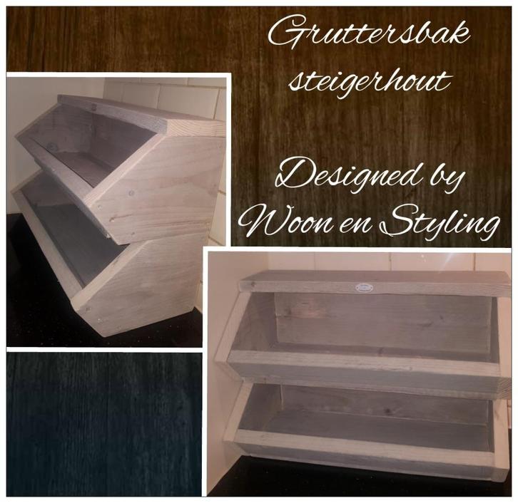 Gruttersbak steigerhout of eiken. Diverse modellen NIEUW, Huis en Inrichting, Keuken | Keukenbenodigdheden, Nieuw, Ophalen of Verzenden