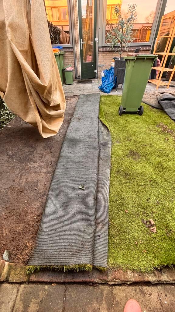 Kunstof gras 6 bij 4 meter, 4.2 cm dikte, Tuin en Terras, Gras en Kunstgras, Gebruikt, Kunstgras, 20 m² of meer, Ophalen