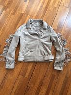 Leuke biker jas met franjes, maat 38, Kleding | Dames, Jassen | Zomer, Ophalen of Verzenden, Zo goed als nieuw, Maat 38/40 (M)