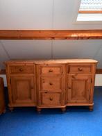 Grenen dressoir met 5 lades en 2 kastdeuren, Ophalen, Gebruikt, Grenenhout, 25 tot 50 cm