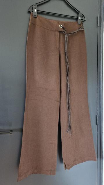 Bruine, losvallende broek / pantalon Bandolera ZGAN Maat 38 beschikbaar voor biedingen