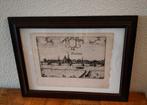 Antieke kopergravure uit 1617 stadsaanzicht Sneek, Antiek en Kunst, Ophalen of Verzenden
