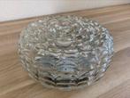 Vintage glazen plafond lamp / plafonnière, Huis en Inrichting, Lampen | Plafondlampen, Ophalen of Verzenden, Gebruikt, Glas