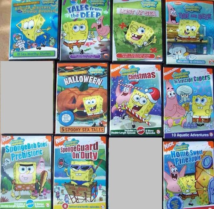Spongebob episodes of the Movie DVD regio 1, Cd's en Dvd's, Dvd's | Tekenfilms en Animatie, Zo goed als nieuw, Amerikaans, Alle leeftijden