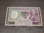 Biljet 20 gulden Boerhaave, 1955, Ophalen of Verzenden, 25 gulden