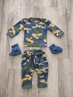Prachtig blauw groen camo setje Froy & Dind, newbornshoot 50, Jongetje of Meisje, Onb, Ophalen of Verzenden, Setje