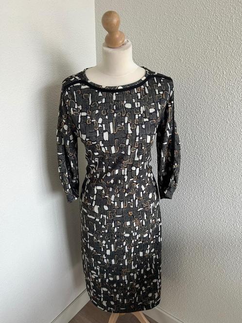 Lizzy & Coco maat XL retro jurk blokjes 2193, Kleding | Dames, Jurken, Zo goed als nieuw, Maat 46/48 (XL) of groter, Groen, Knielengte
