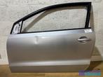 VW POLO 6R ZILVER LA7W 3deurs links linker deur 2009-2016, Auto-onderdelen, Carrosserie en Plaatwerk, Ophalen of Verzenden, Gebruikt