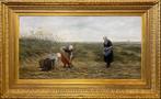 Nalezing op aardappelveld. Philip Sadée  (1837-1904), Antiek en Kunst, Kunst | Schilderijen | Klassiek, Ophalen