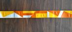 Design merkriem geometrische vormen in oranje, geel en wit, Kleding | Dames, Riemen en Ceinturen, Ophalen of Verzenden, Nieuw