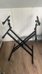 Quicklok Keyboard standaard dubbel, Muziek en Instrumenten, Ophalen, Gebruikt, Instrumentstandaard, Keyboard of Synthesizer